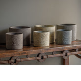 Photo of Campania Bird Tracks Cylinder - Assorted Glaze - Set of 12 - Marquis Gardens